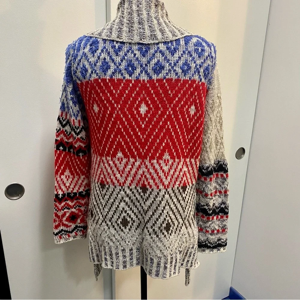 DESIGUAL—Gorgeous Multi-colored , Multi Patterned Cardigan! Size M . ♥️💐 - Picture 13 of 14